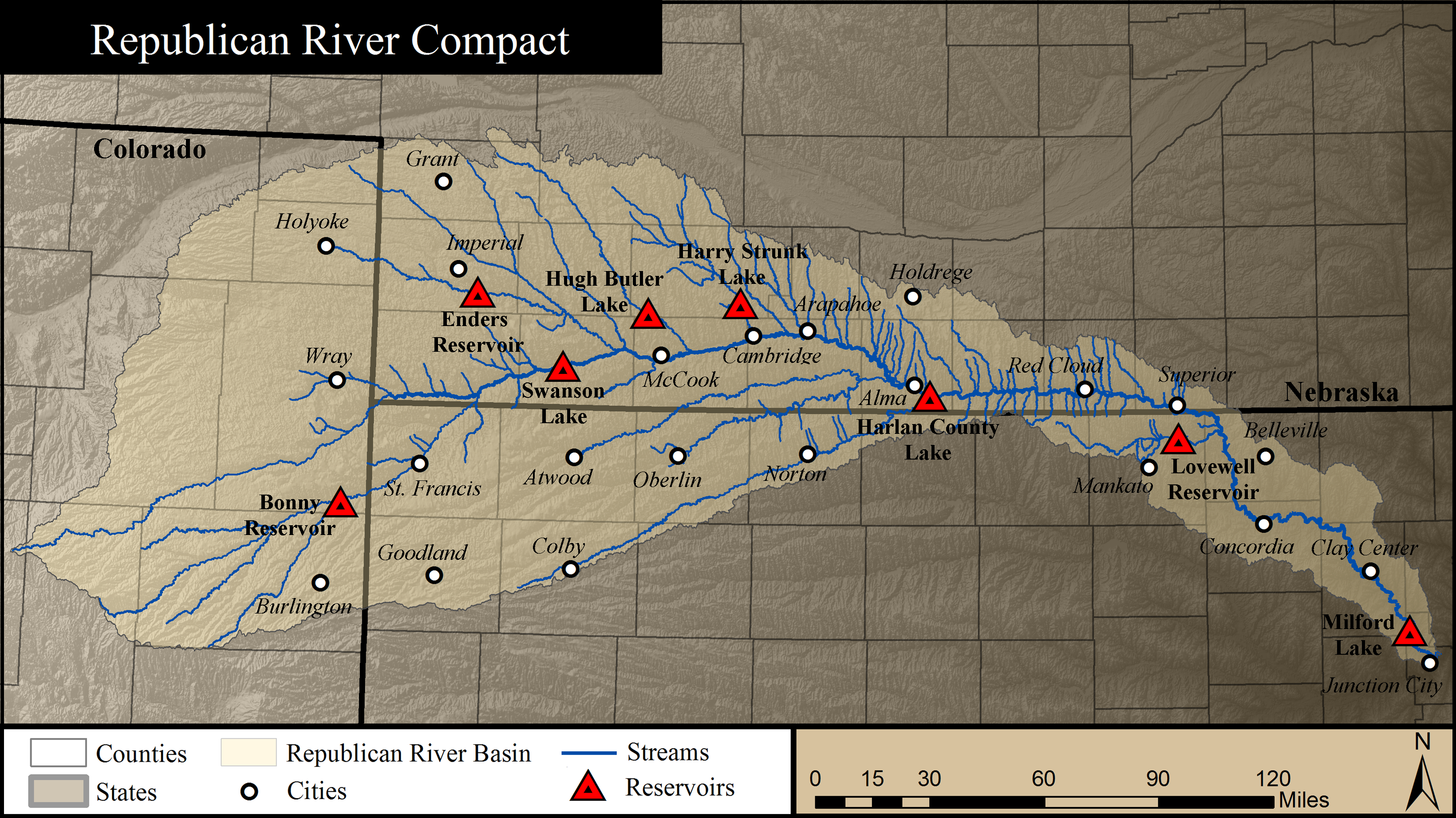 Republican River Compact map